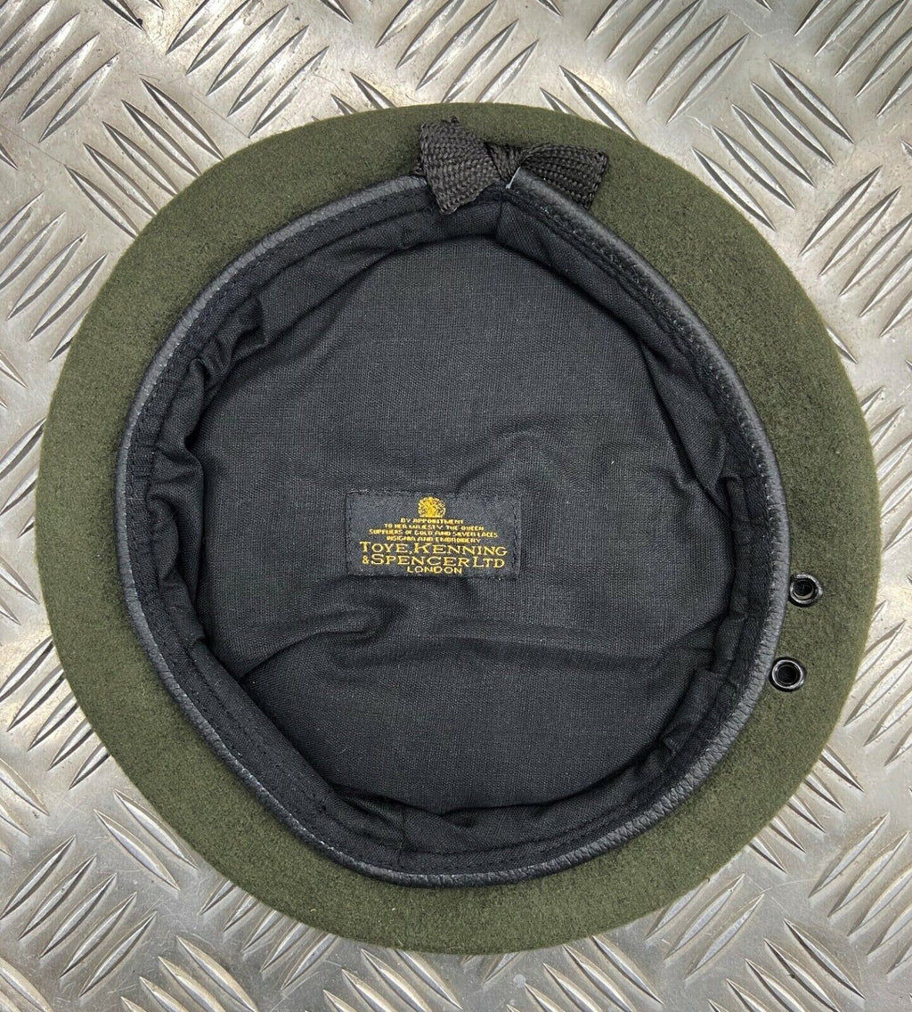 British Made Khaki Green General SD Issue Beret Cap Genuine Spec 58cm