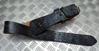 British Sam Browne Belt, Black Leather. No Buckle / Shoulder Strap Size 4