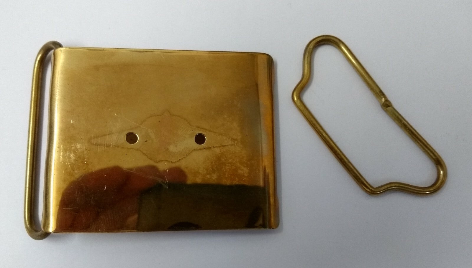 Genuine Issued Brass Plate Parade 2¼" Belt Buckle 2 Piece MBX1
