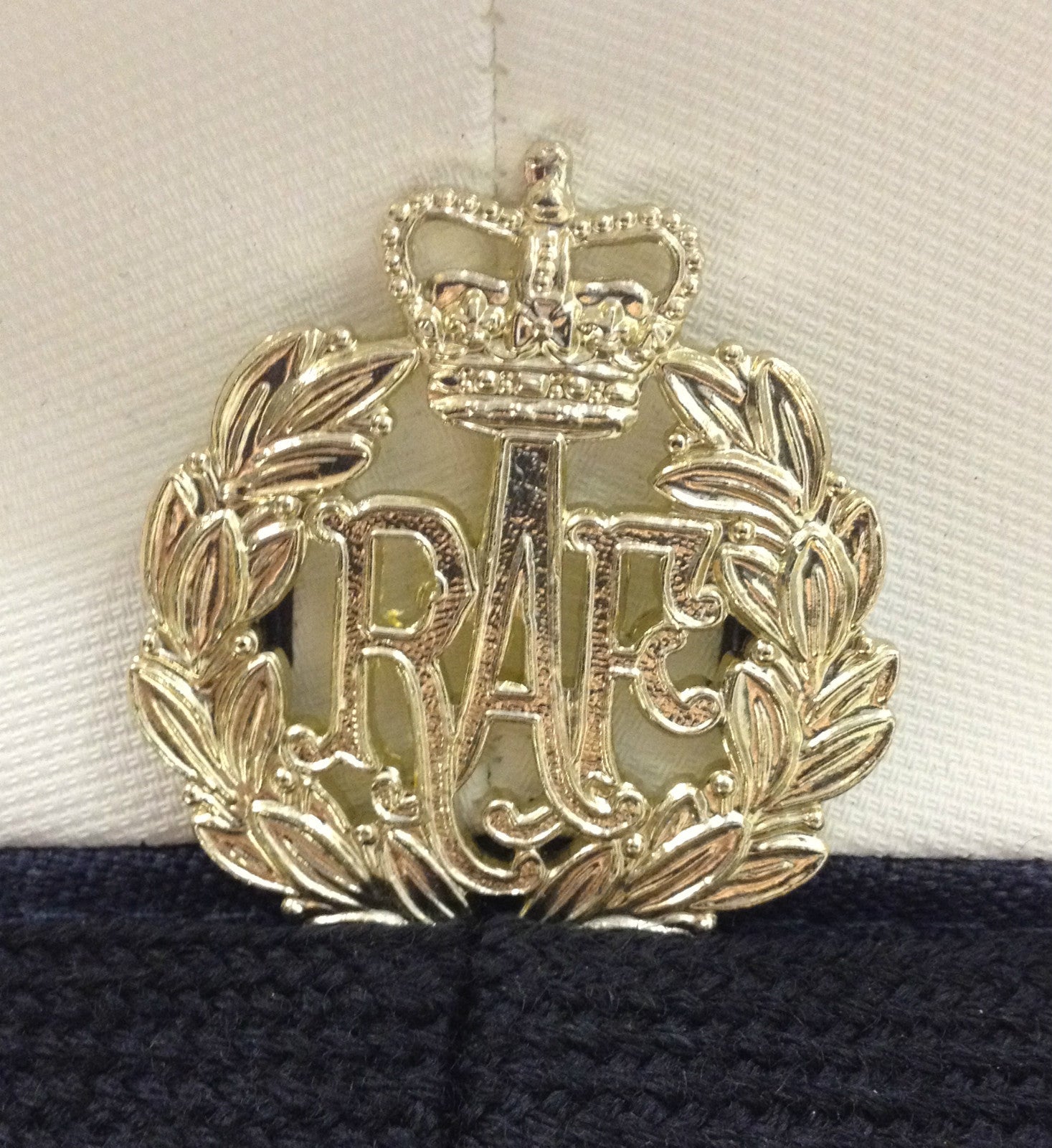 RAF Royal Air Force Cap White Top NCO / SNCO Ranks Dress Hat NCO's - Assorted Sizes