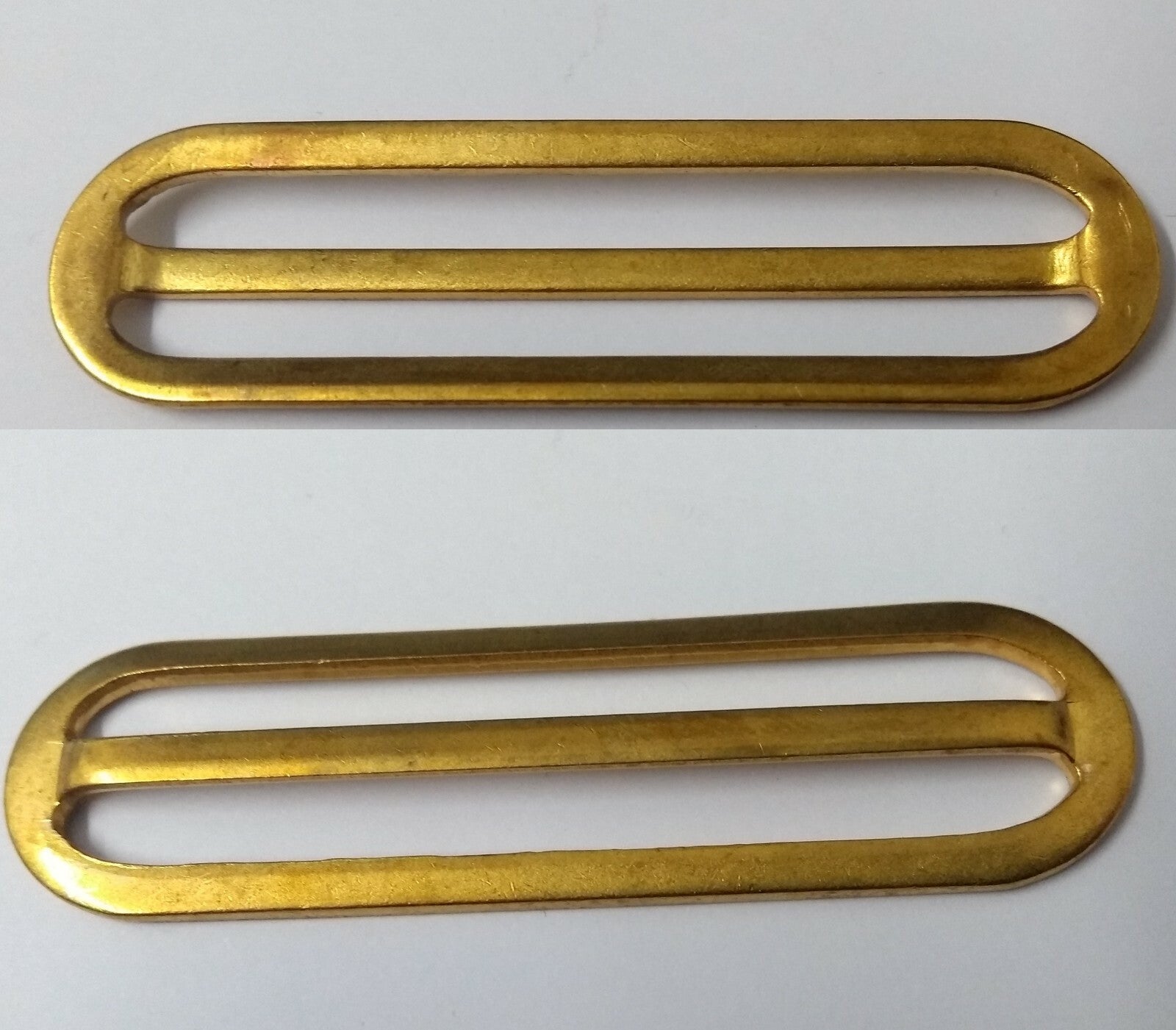 Genuine British Brass Stable & Parade Belt Slider Adjusters X2 STD84