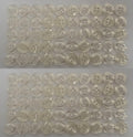 Vintage Buttons 100 4 Hole Tri Service Dress Shirt Pearlesque Clear White 12.6mm