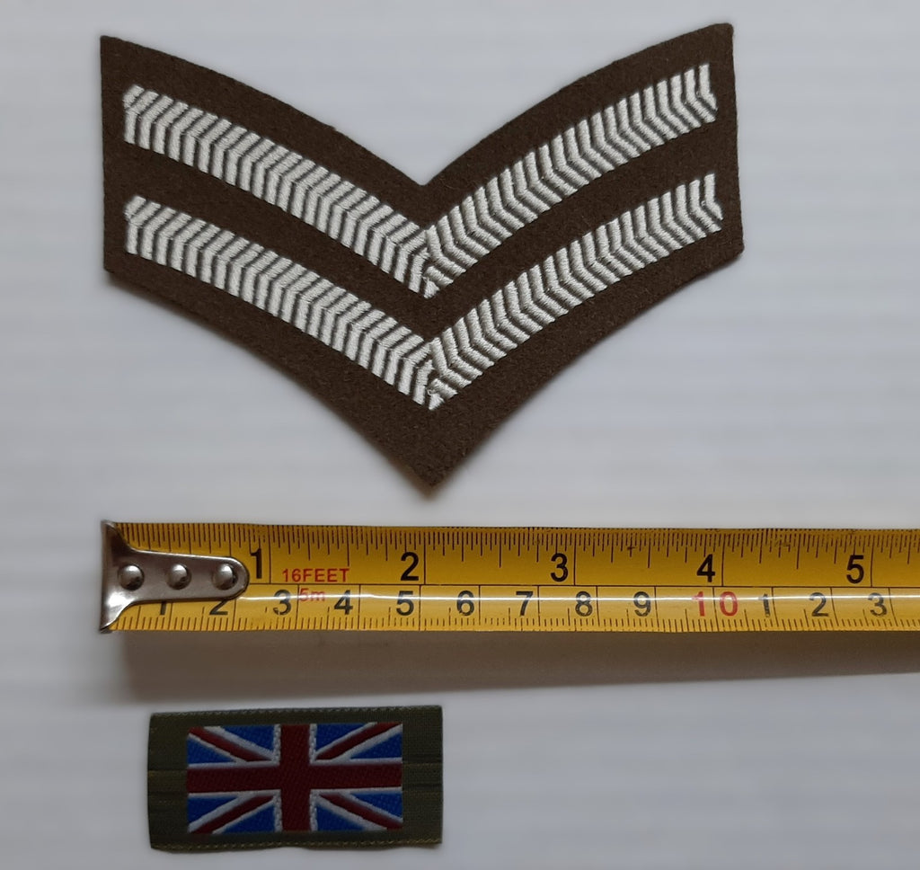 No2 FAD Chevrons 2 Bar and UK Flags 1 Pair