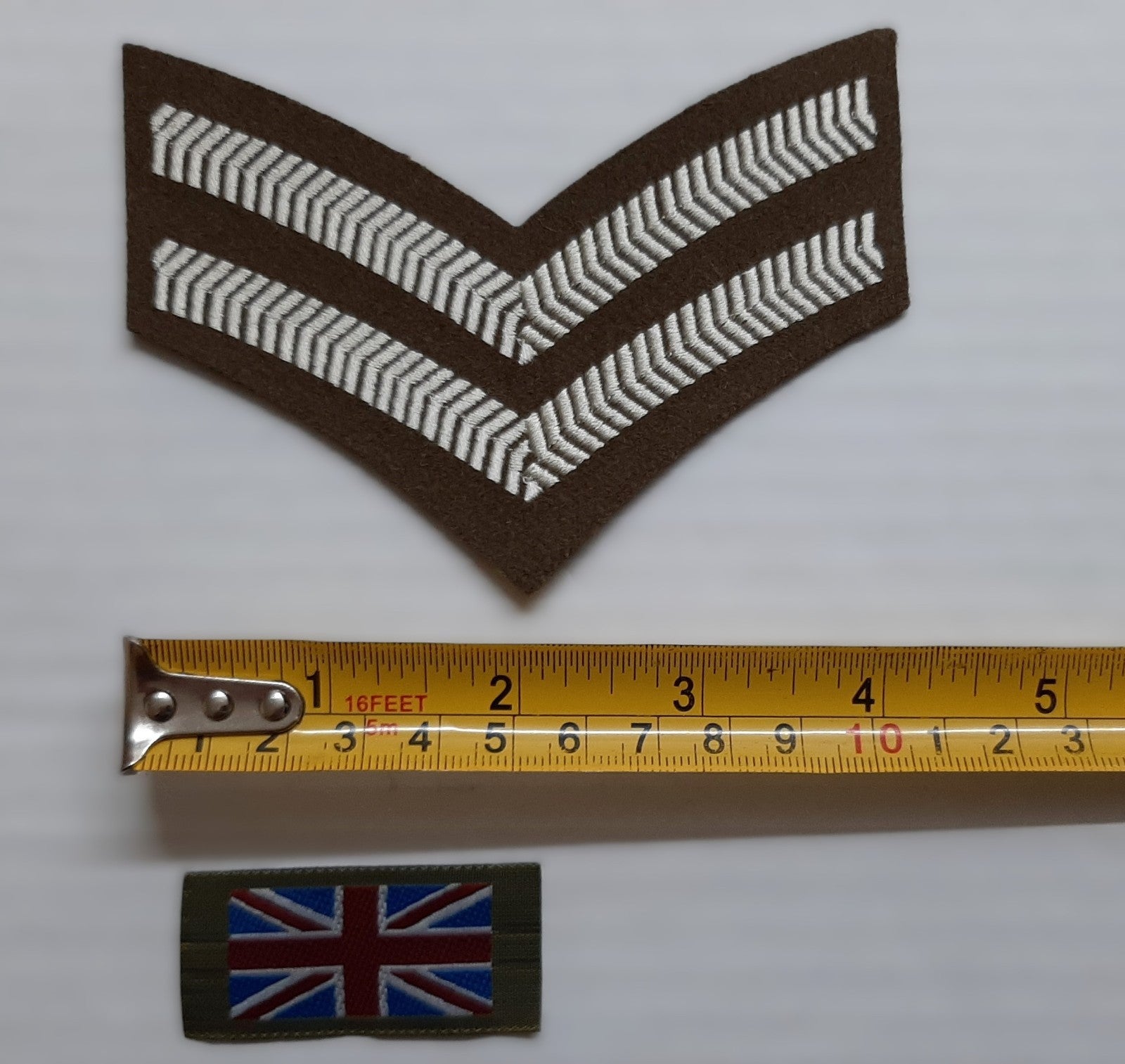No2 FAD Chevrons 2 Bar and UK Flags 1 Pair