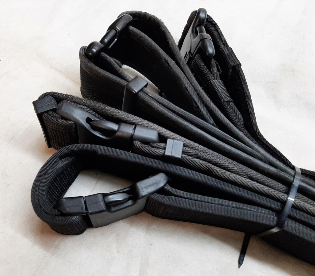 4 Service Belts British Black Duty With Quick Release Buckles Grade 2