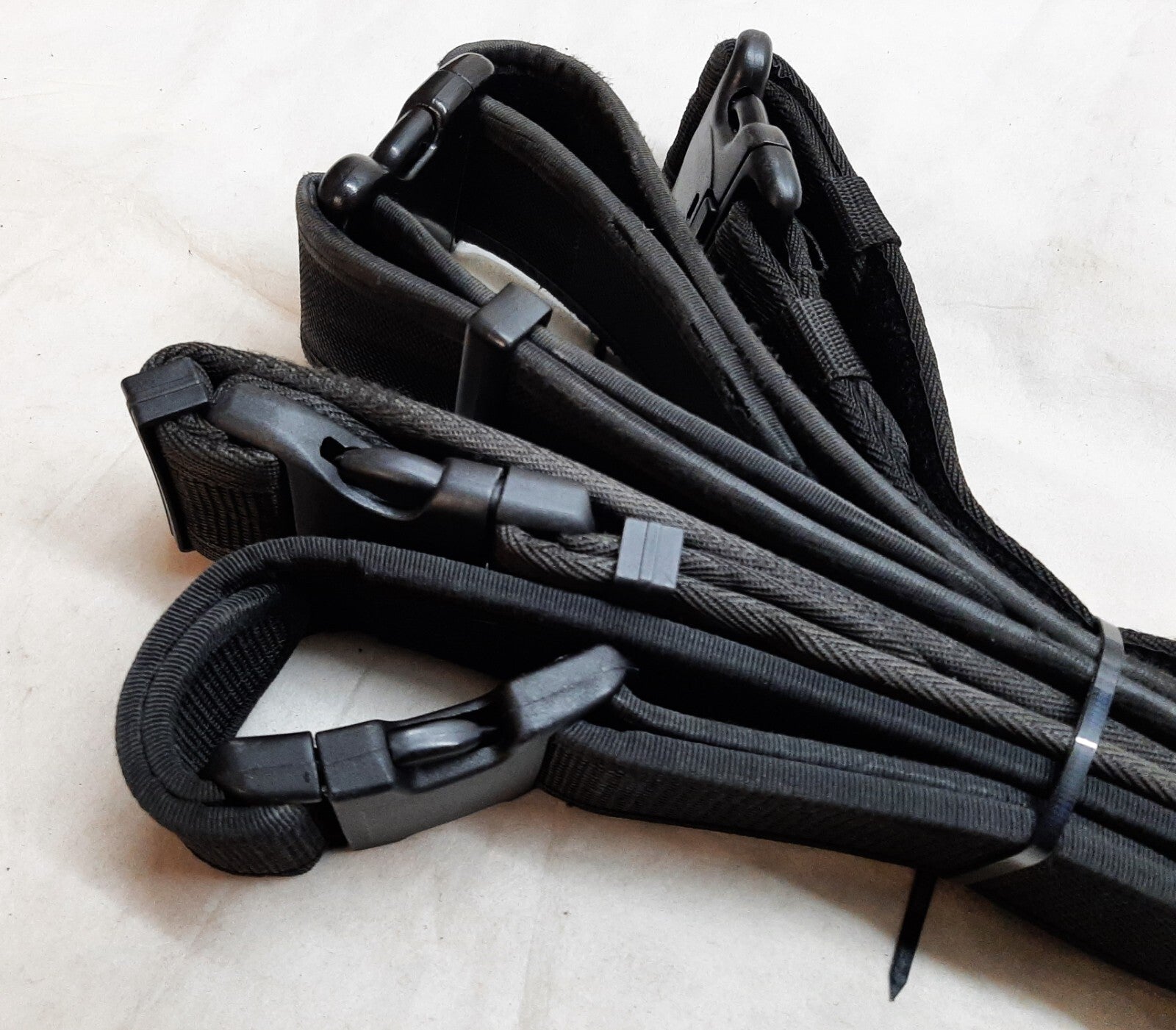 4 Service Belts British Black Duty With Quick Release Buckles Grade 2
