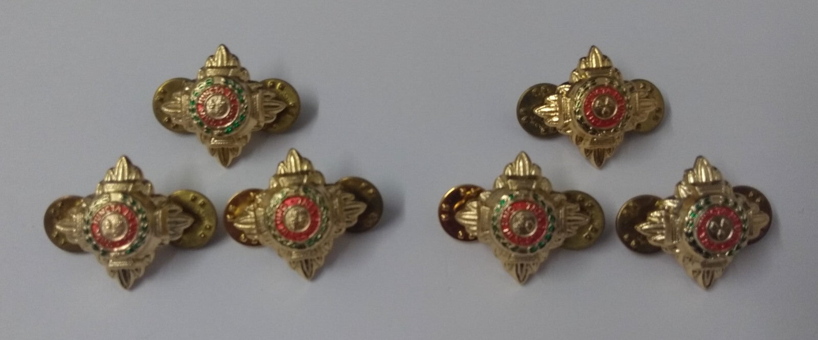 Officers Rank Pips ¾" Bath Stars Tria Juncta In Uno Genuine British NEW