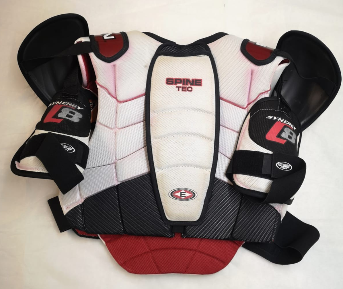 Easton Spine Tec Body & Shoulder Protector GEN IV SP Synergy C8SR XL White Black