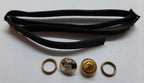 British Army RAPC Chin Strap Set With Pay Corps Insignia Buttons and Fittings