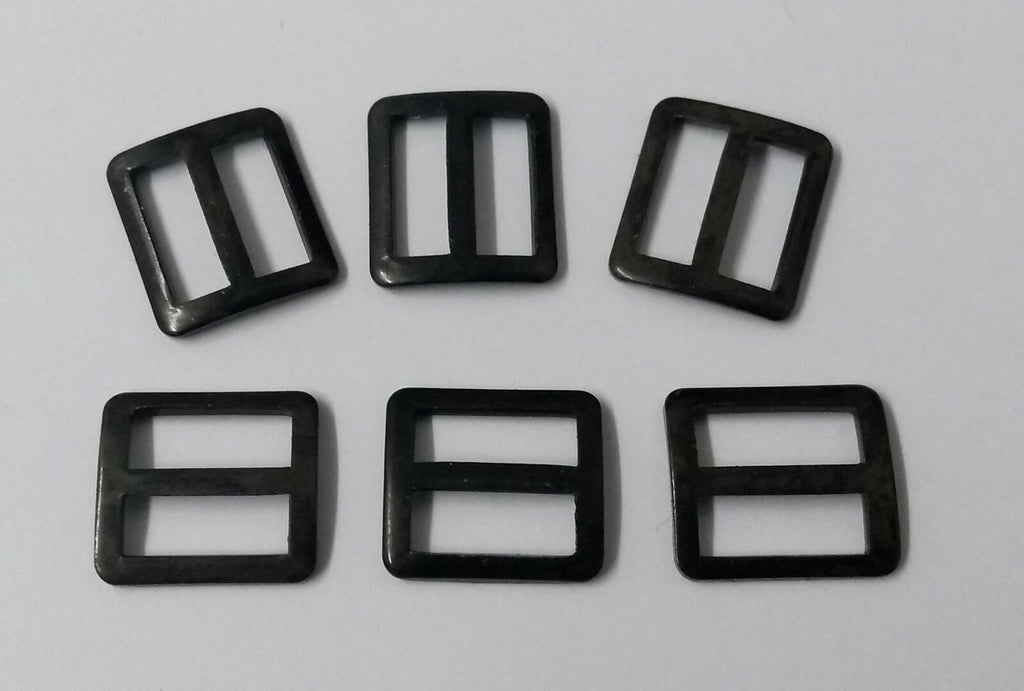 3/8" Strap Slider Stay Subdued Metal Buckles 3 Pairs STD83 X 6