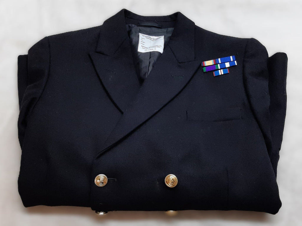 RN Jacket British Naval OFCs Com No5 undress Barathea 8 Button 104 RG