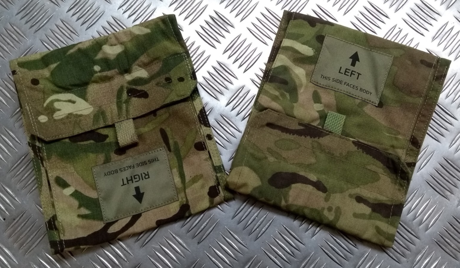 MTP Virtus Webbing System MOLLE Lower Side Protection Pouches Left and Right SEL