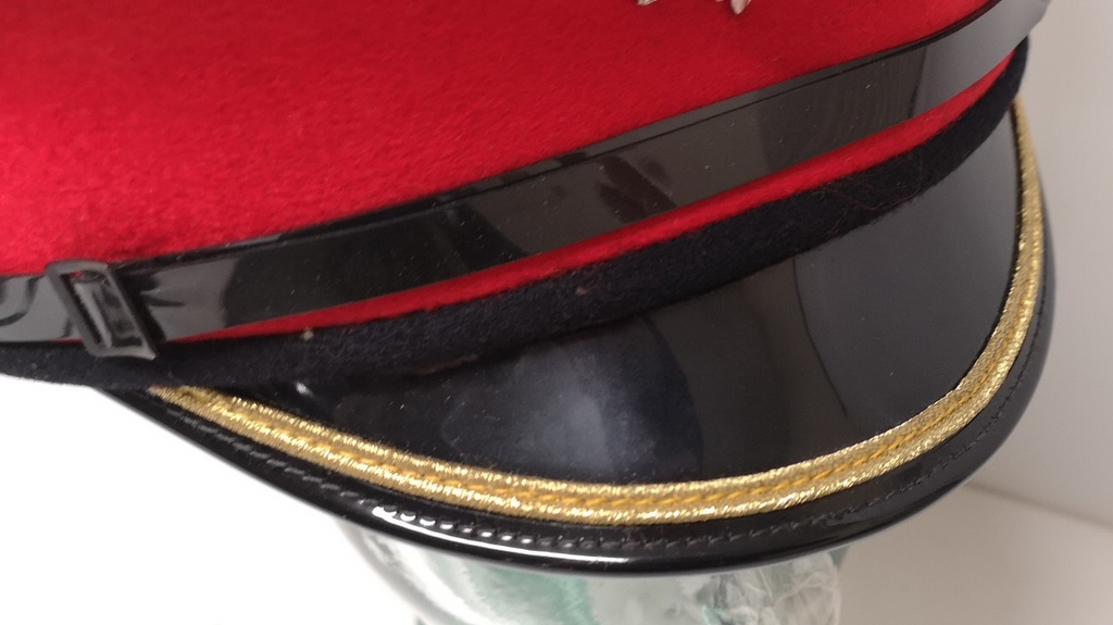 Holland Flora Band Sample Pre-production Cap with Hat Badge & Gold Bar Peak 59cm