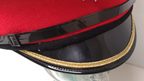 Holland Flora Band Sample Pre-production Cap with Hat Badge & Gold Bar Peak 59cm