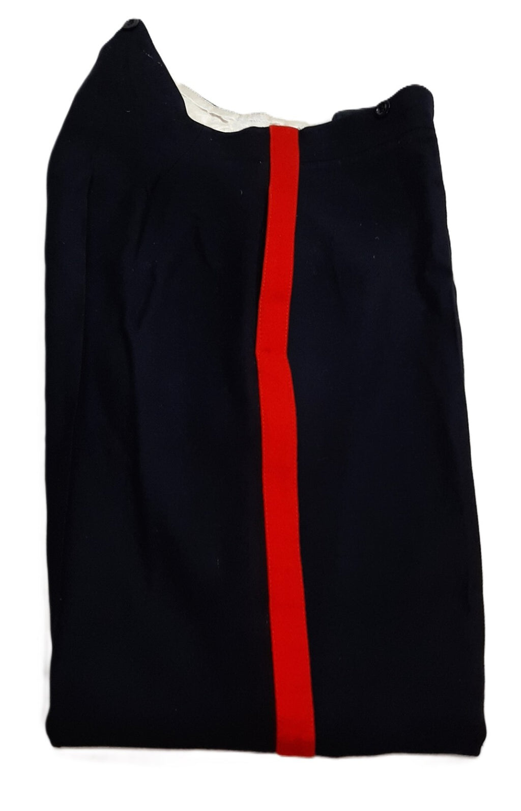 No1 Dress Trousers British Army Blues Pattern RMAS With 1" Red Stripes W34"