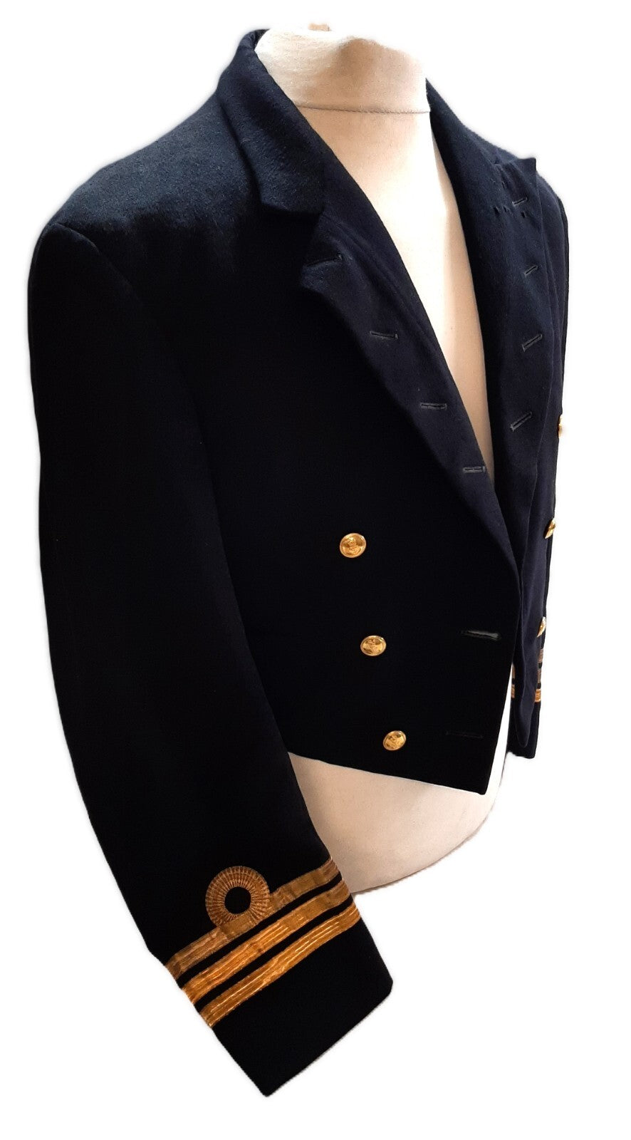 Navy Mess Jacket Com Rank Vintage British Naval Ofc Dress RN 1966