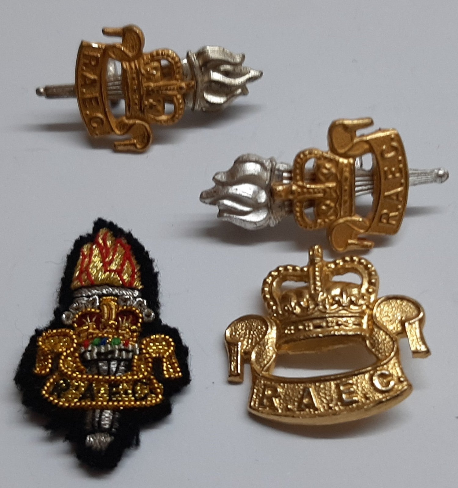 RAEC Assorted Badges Set of Miscellaneous R.A.E.C No1 British Dress Items