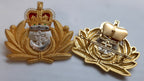 British Navy OFC Beret Badge RN Royal Crown Laurel & Anchor NEW x2