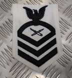 Genuine Vintage U.S USN Navy Issue C.P.O Chief Petty Officer Litho Patch