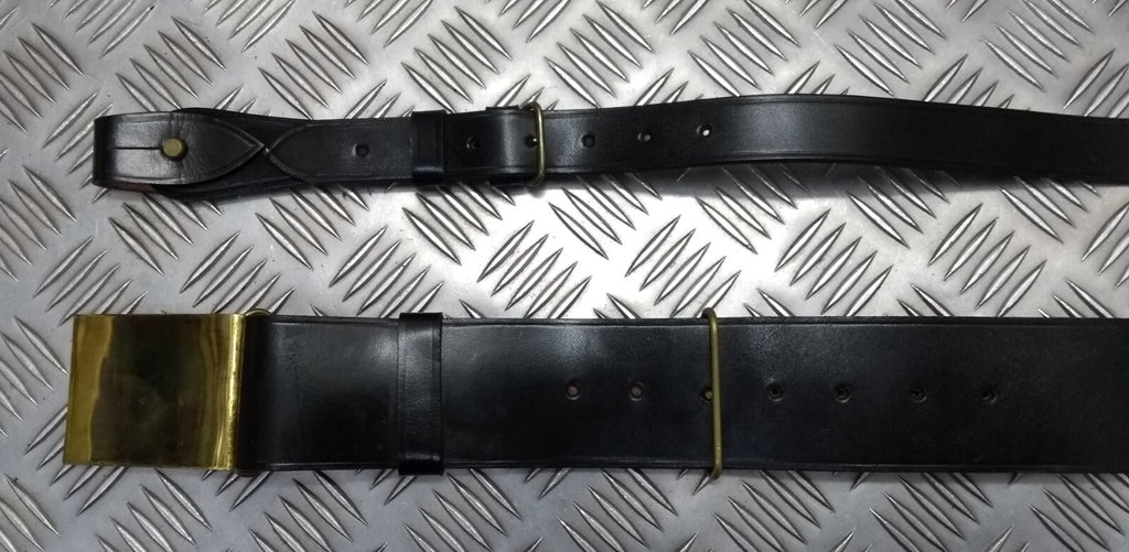 Leather Sam Browne Belt & Cross Straps With Plate Buckle Hobson & Sons Sample