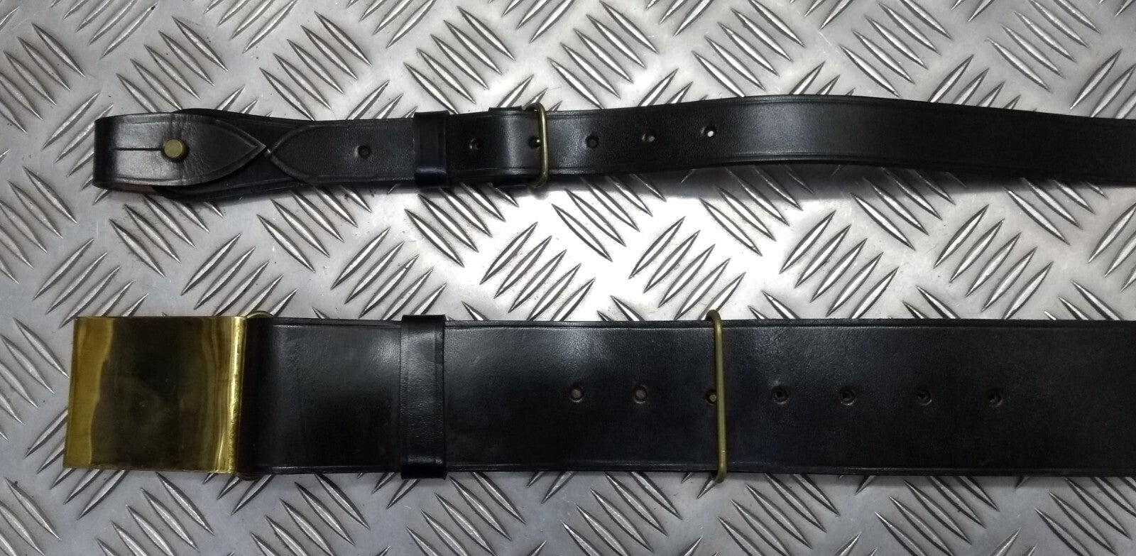 Leather Sam Browne Belt & Cross Straps With Plate Buckle Hobson & Sons Sample