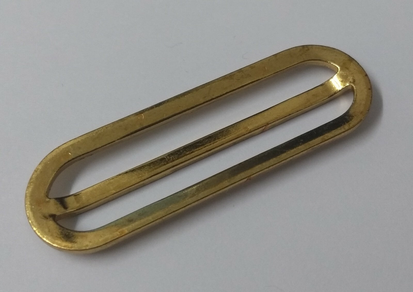 57mm Buckle Slider Stable & Parade Belt Adjuster Keeper Brass / Gold Coloured