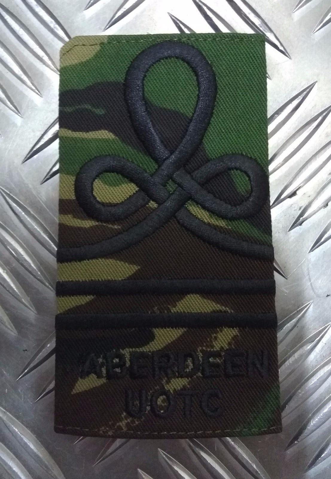 Genuine British Army "Aberdeen UOTC" DPM Camo Rank Slide Various Ranks (AUOTC)