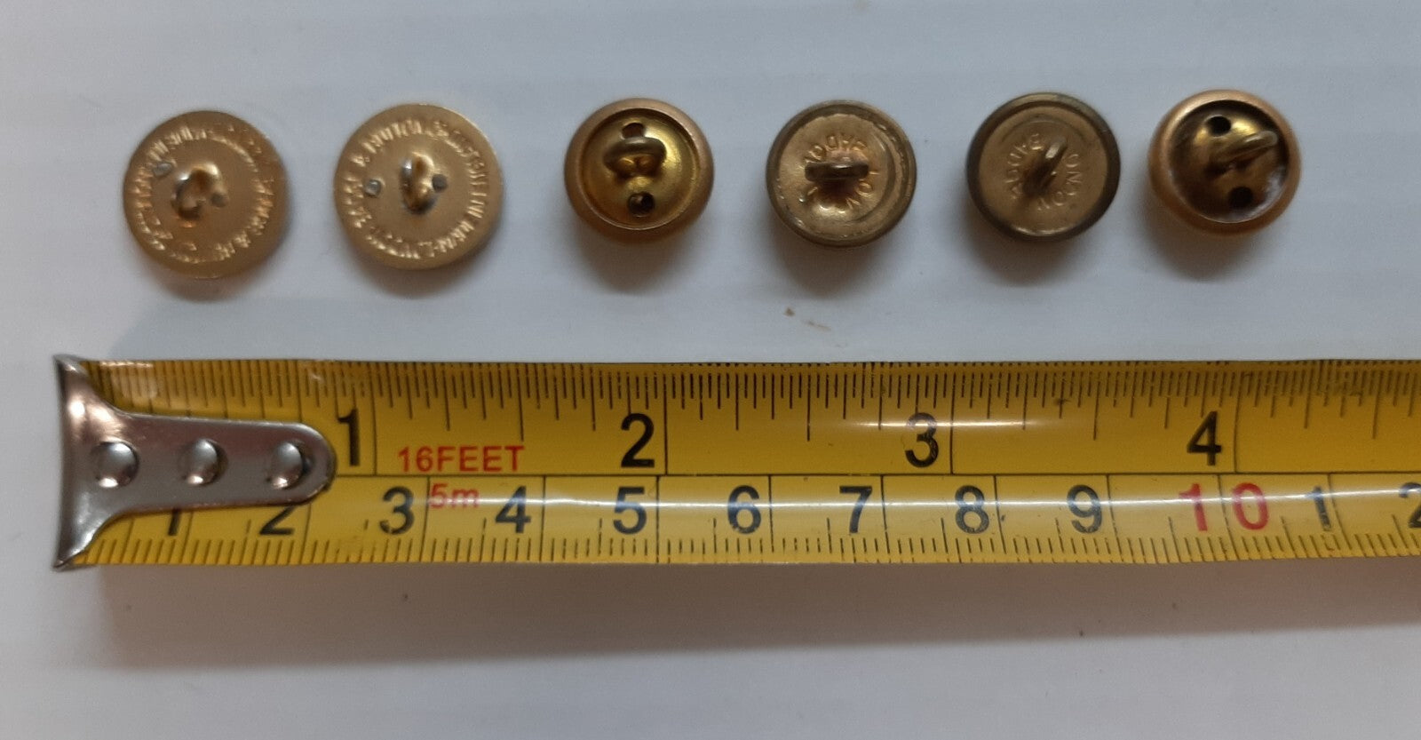 RAOC Army Buttons British Royal Ordnance Corps Assorted Small Size x 6