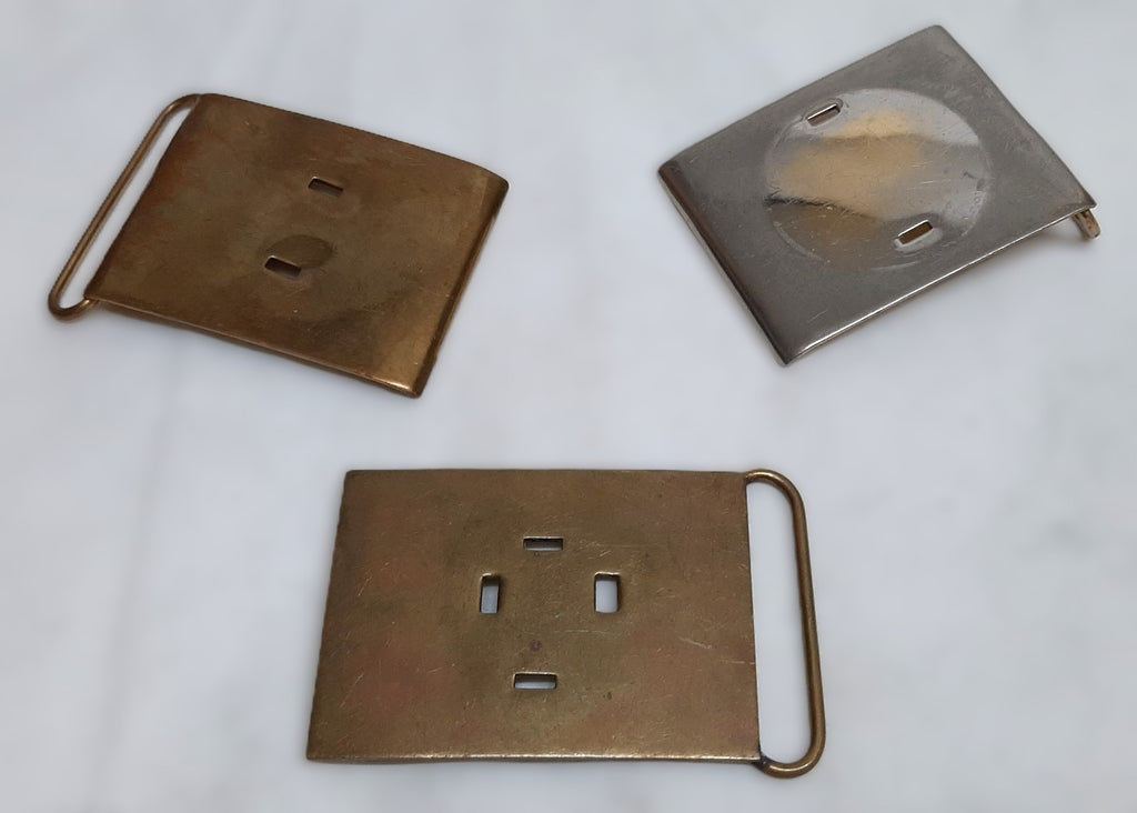 British Buckles set of 3 Miscellaneous Waist Belt Plate Type