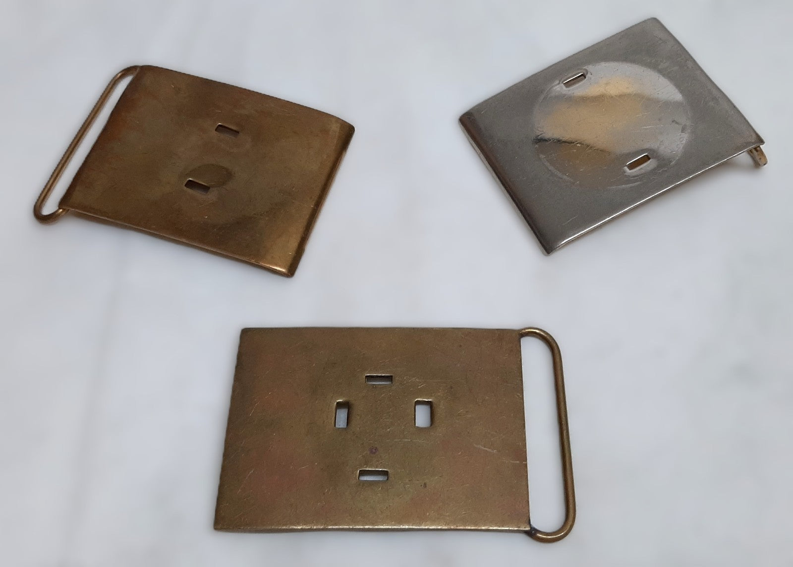 British Buckles set of 3 Miscellaneous Waist Belt Plate Type