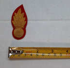 The Honourable Artillery Company NCO Scarlet Grenade Embroidered Collar Badge