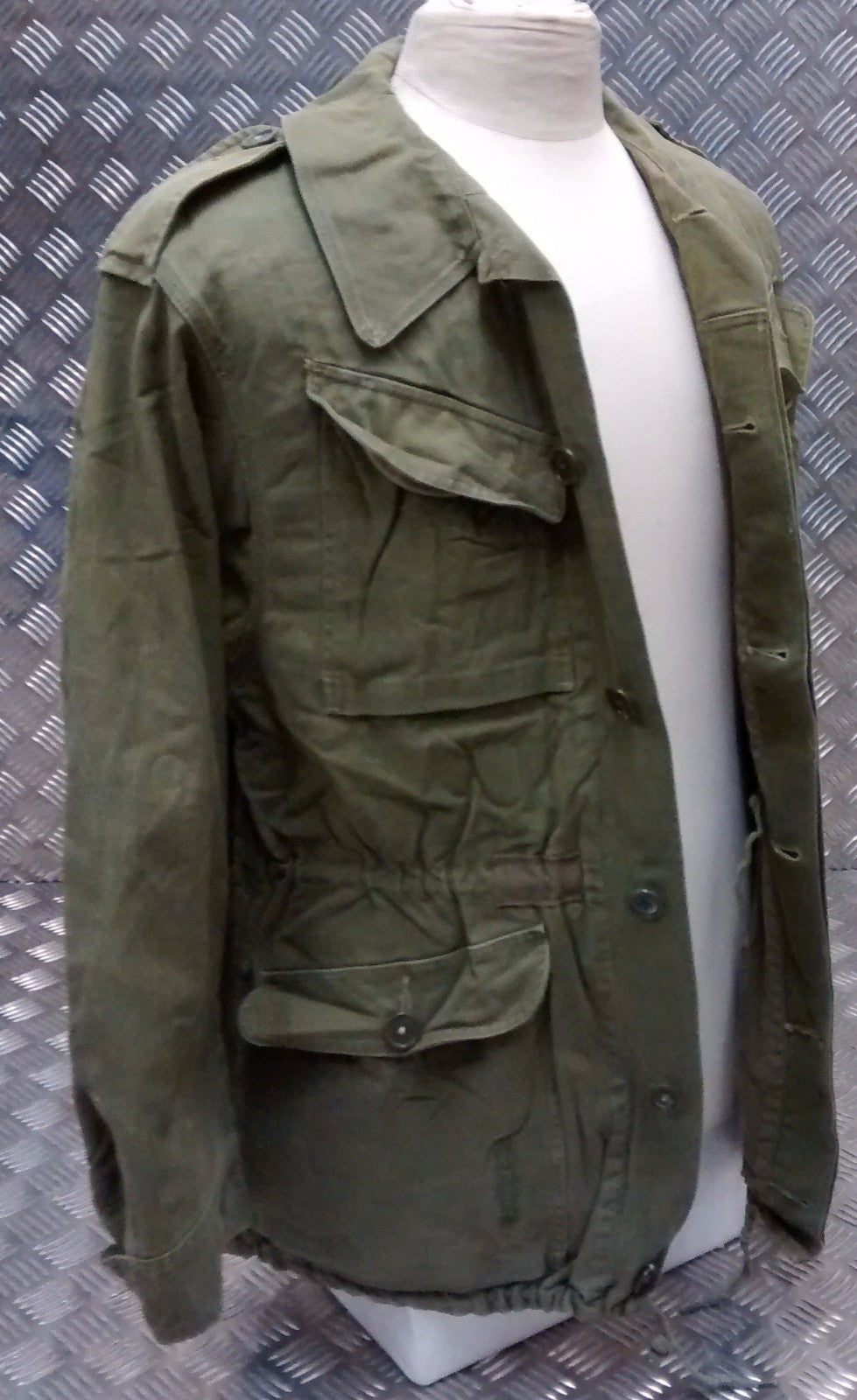 Genuine Vintage Combat Jacket 1980's Distressed Look Unique Look 60's