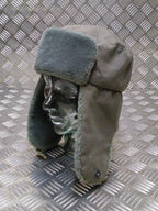 German Army NVA Grey Cossack / Ushanka Trapper Hat - All Sizes - Used