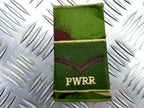 Genuine British Army PWRR Princess of Wales' Royal Regiment Rank Slide Assorted