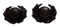 RM Collar Dogs Royal Marines No5 Dress Globe Badges 1 Pair