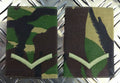 Genuine British Army Woodland Camo LANCE CORPORAL Rank Slides / Epaulettes - NEW