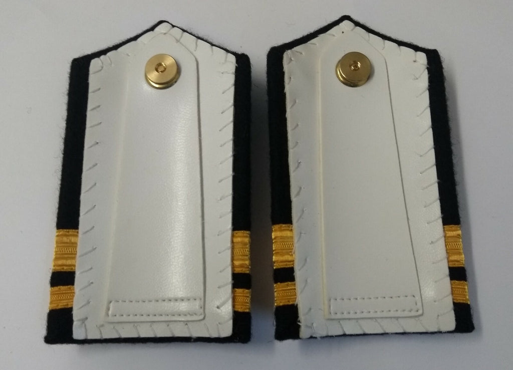 Genuine Canadian Naval Female Gold Wire Rank Shoulder Boards Epaulettes LFS10