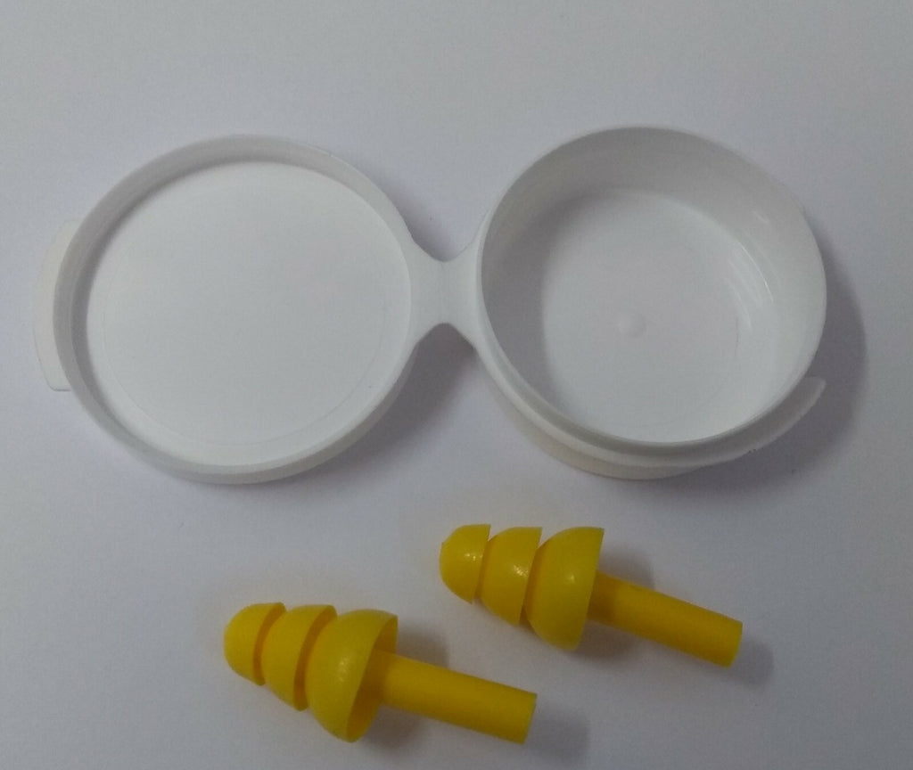 Genuine British UK Issue Ear Plugs / Defenders In Storage Case X 2 NEW