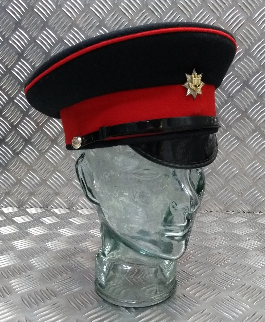 Royal Anglian Regiment Dress Hat Uniform Issue Small Peak Insignia Present