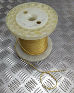 Genuine British Made Issue Dark Gold Mylar 3mm Tubular Cord NEW