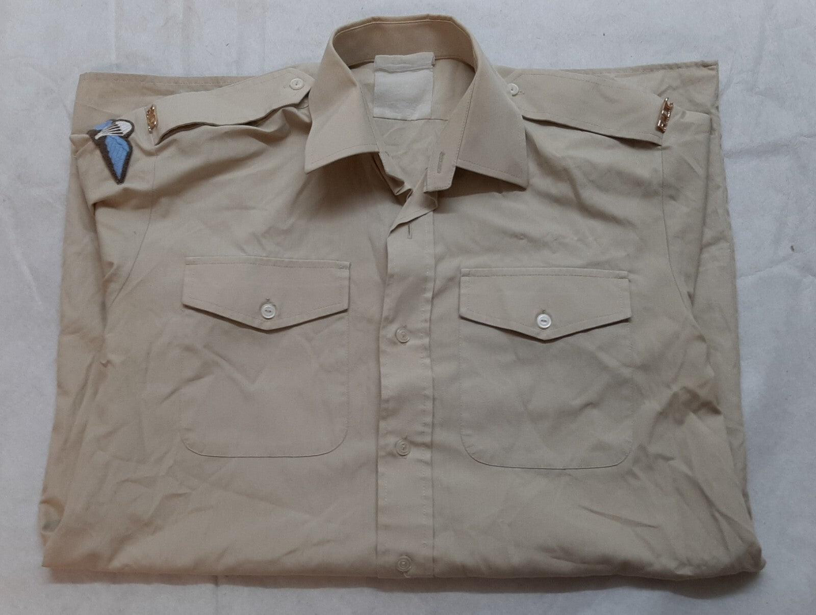 British Army No2 Shirt Short Sleeves FAD RLC Staff Sergeant With Para Wings