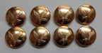 AAC Large Buttons British Army Air Corps Insignia 40L Gold No1/2 Dress X8