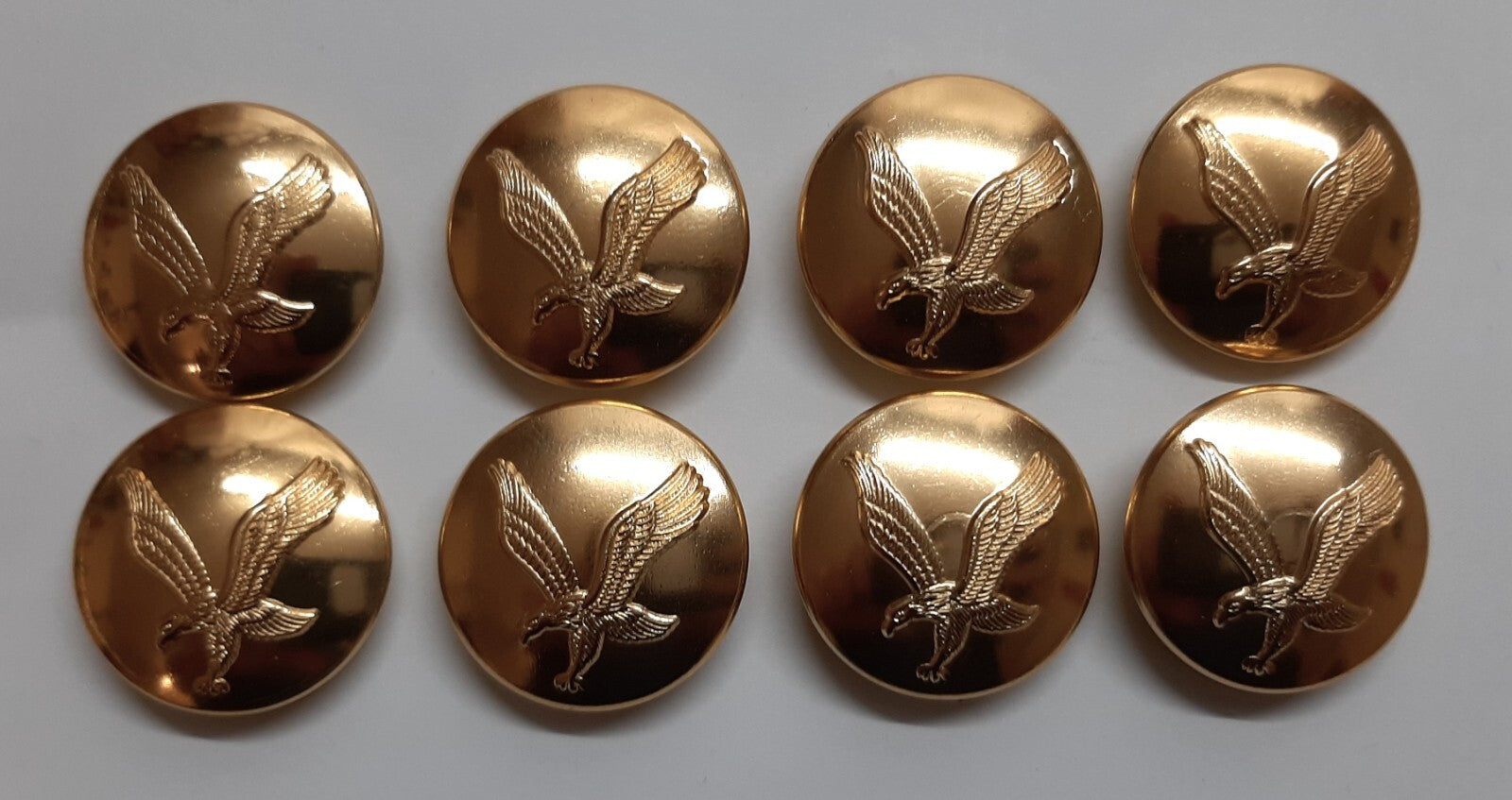 AAC Large Buttons British Army Air Corps Insignia 40L Gold No1/2 Dress X8