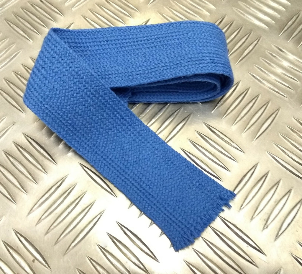 Necktie Wool British Mid Blue Colour Dress Worsted Tie - NEW
