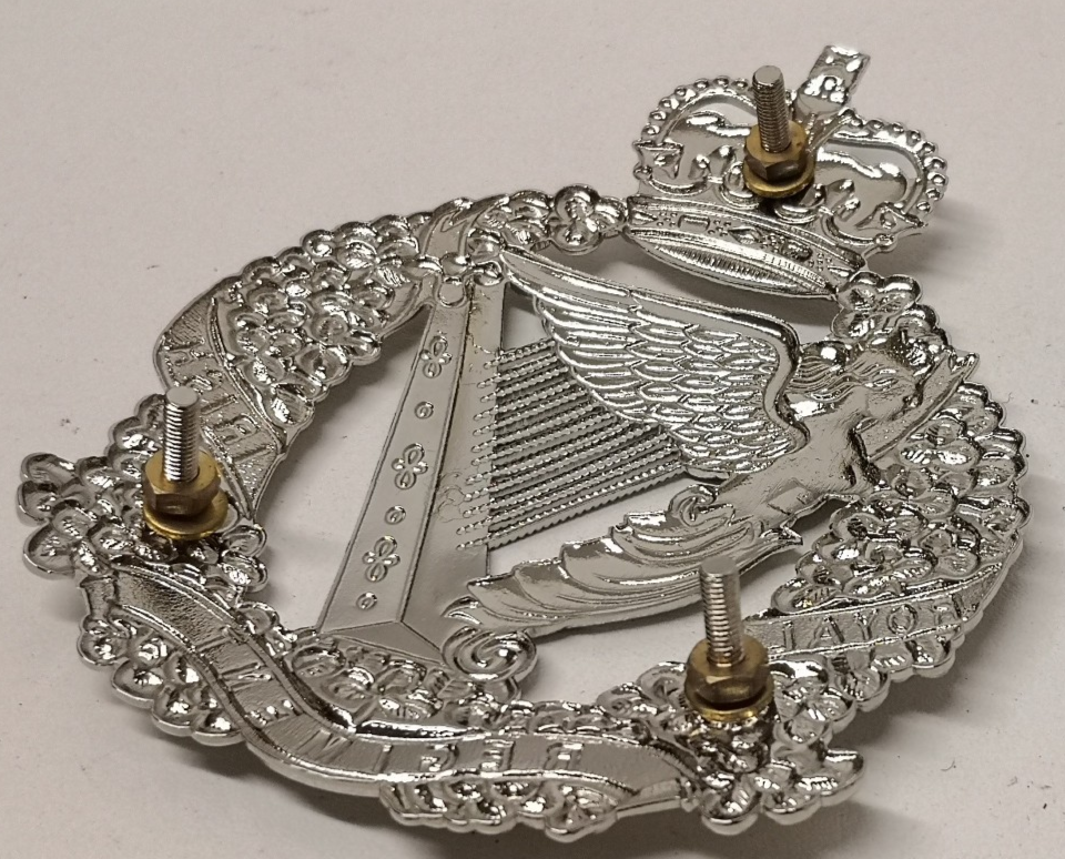 Royal Irish Regiment Officers' Queen's Crown Cross Belt Regimental Breast Badge