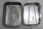 Army Mess Tins Field Cooking Pans British Old Pattern Small and Large