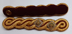 Officers Shoulder Cords British Made 2 Ply Cord Army Pattern Gold with Maroon