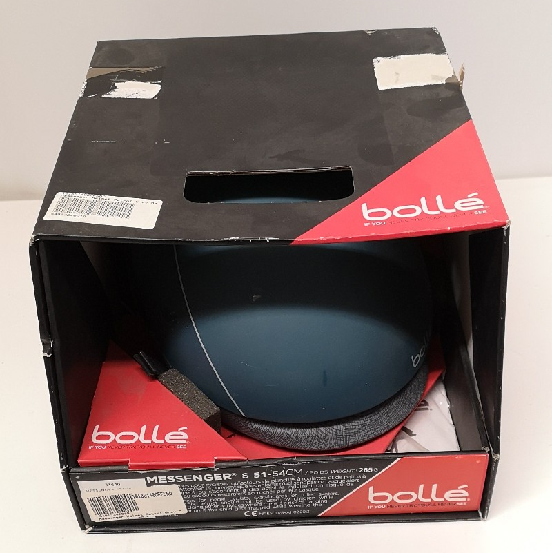 Bollé Messenger Helmet Petrol Grey Matte S 51-54cm 265g Untested / Ex-Display