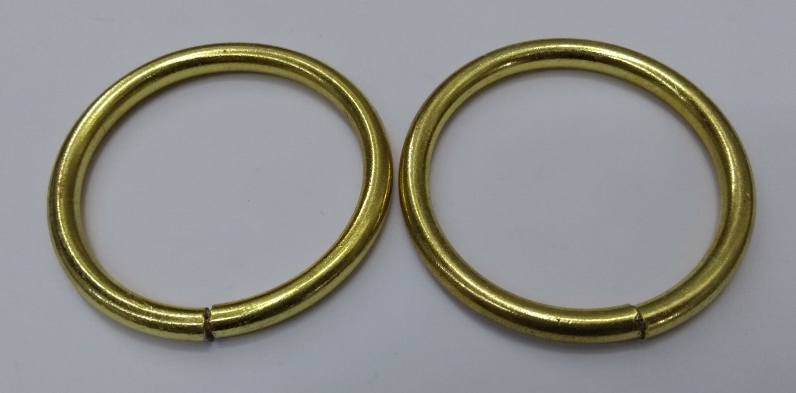 Genuine British Army Horse Guards & H Cav 43.5mm Brass Bridle Rings X2 STD184