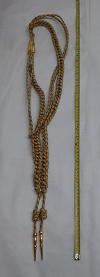 RAF Royal Air Force Aiguillette Gold with Blue Senior OFC and Musicians Shoulder Garnish